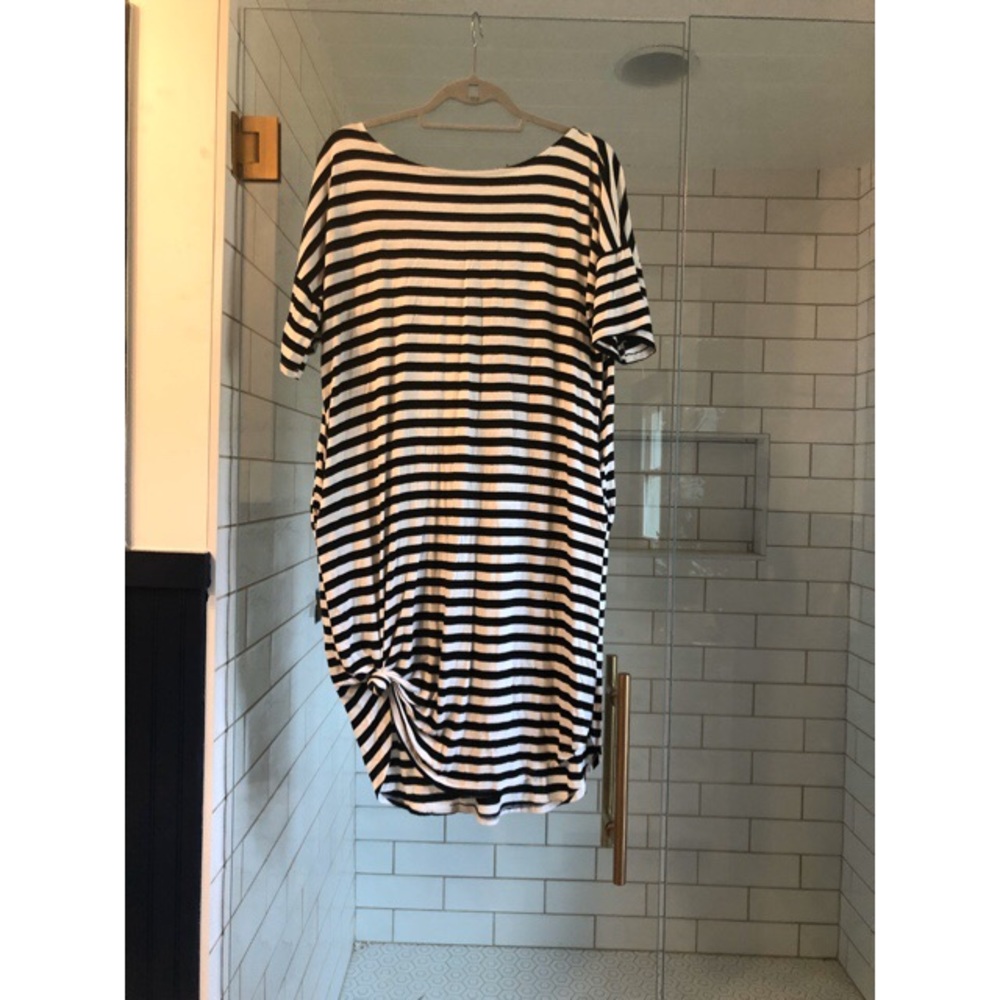 Super soft and comfy striped midi dress